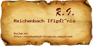 Reichenbach Ifigénia névjegykártya